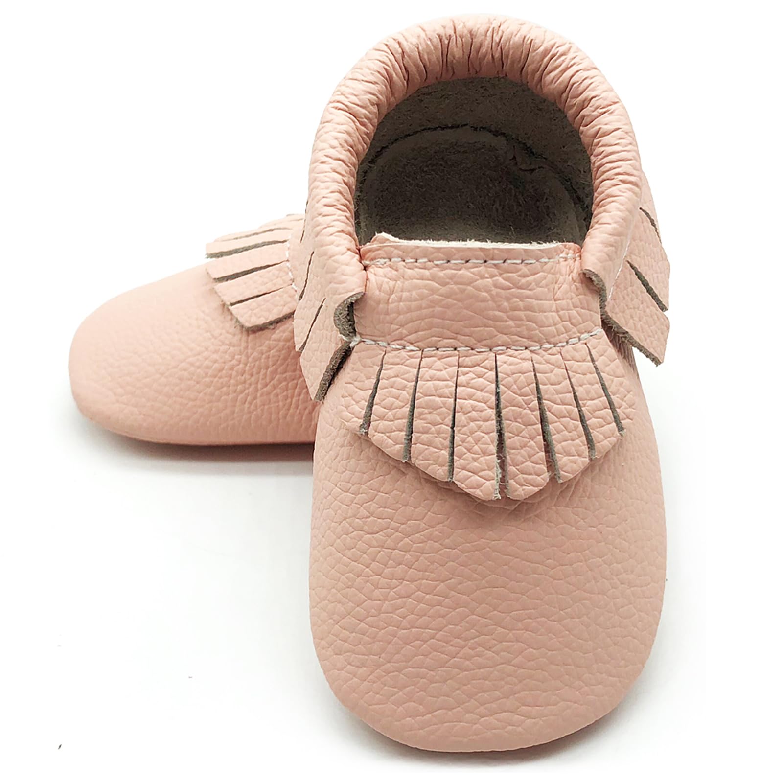 OWLOWLA Baby Moccasins Soft Sole Leather Baby Shoes Infant Toddler Pre-Walker Shoes Baby Boy Girl
