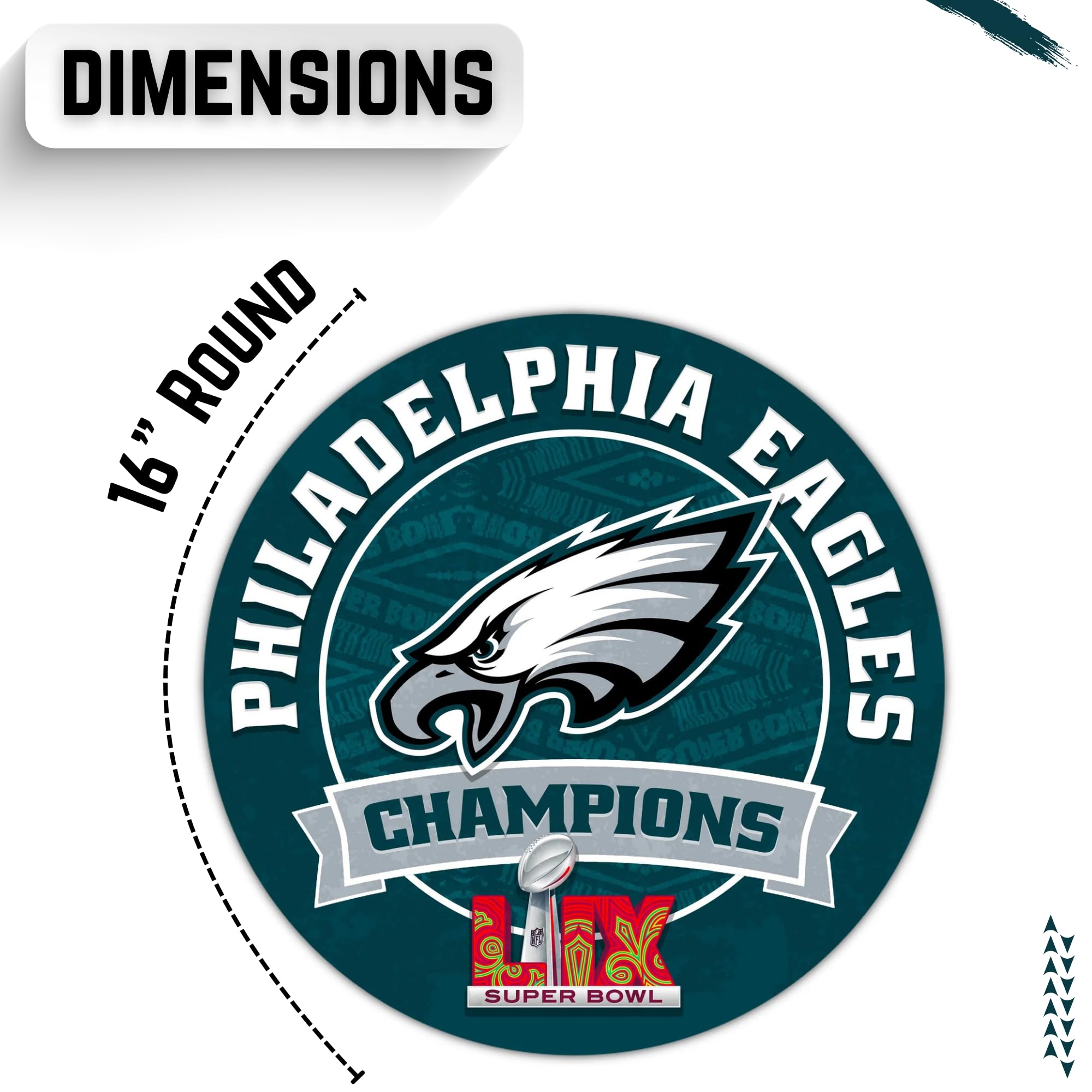 Amazon.com: Philadelphia Eagles 2025 Super Bowl LIX Champions 16
