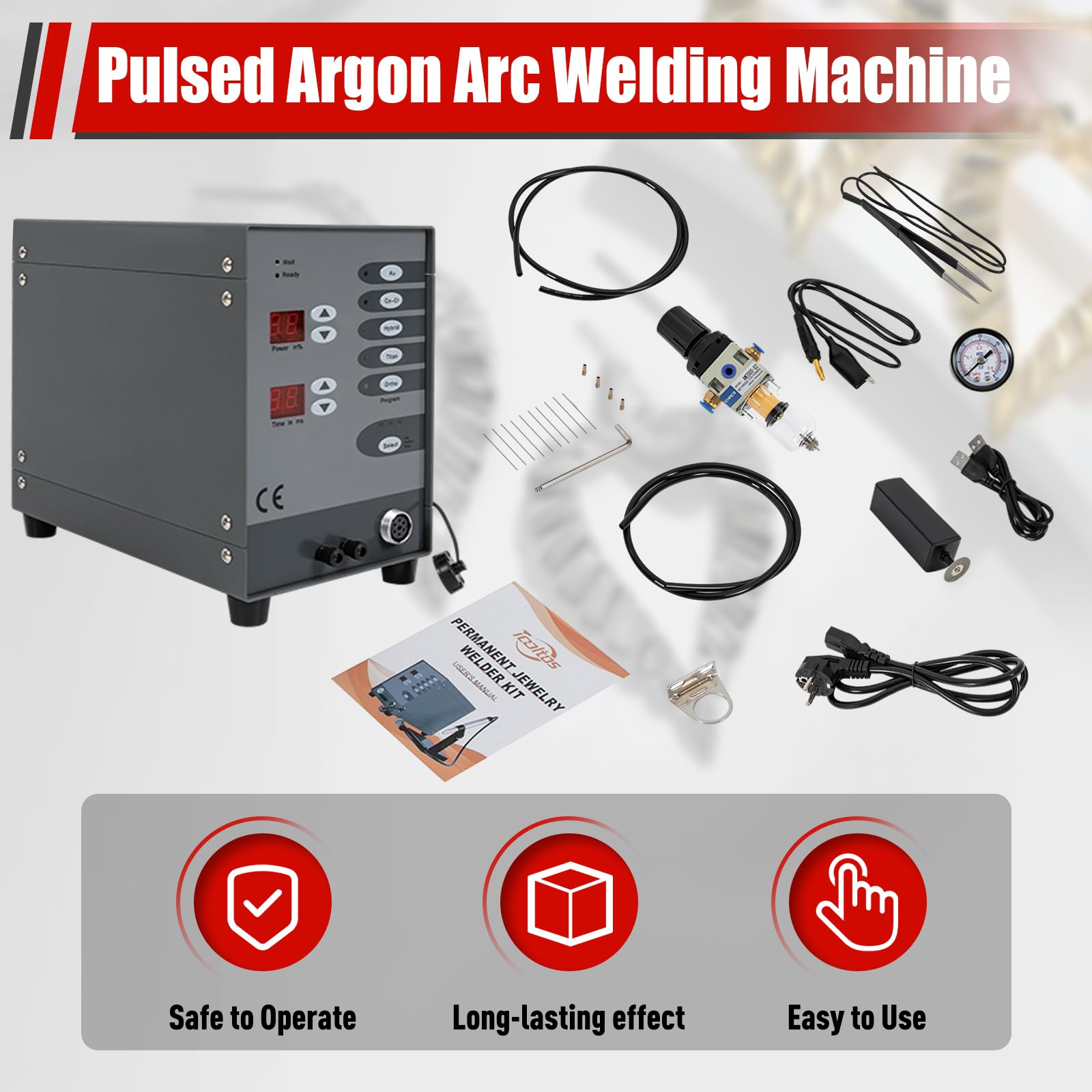 Máquina automática de soldadura por puntos, máquina de soldadura por arco de argón de pulso máquina de soldadura automática, máquina de soldadura de joyas, herramienta de reparación de joyas