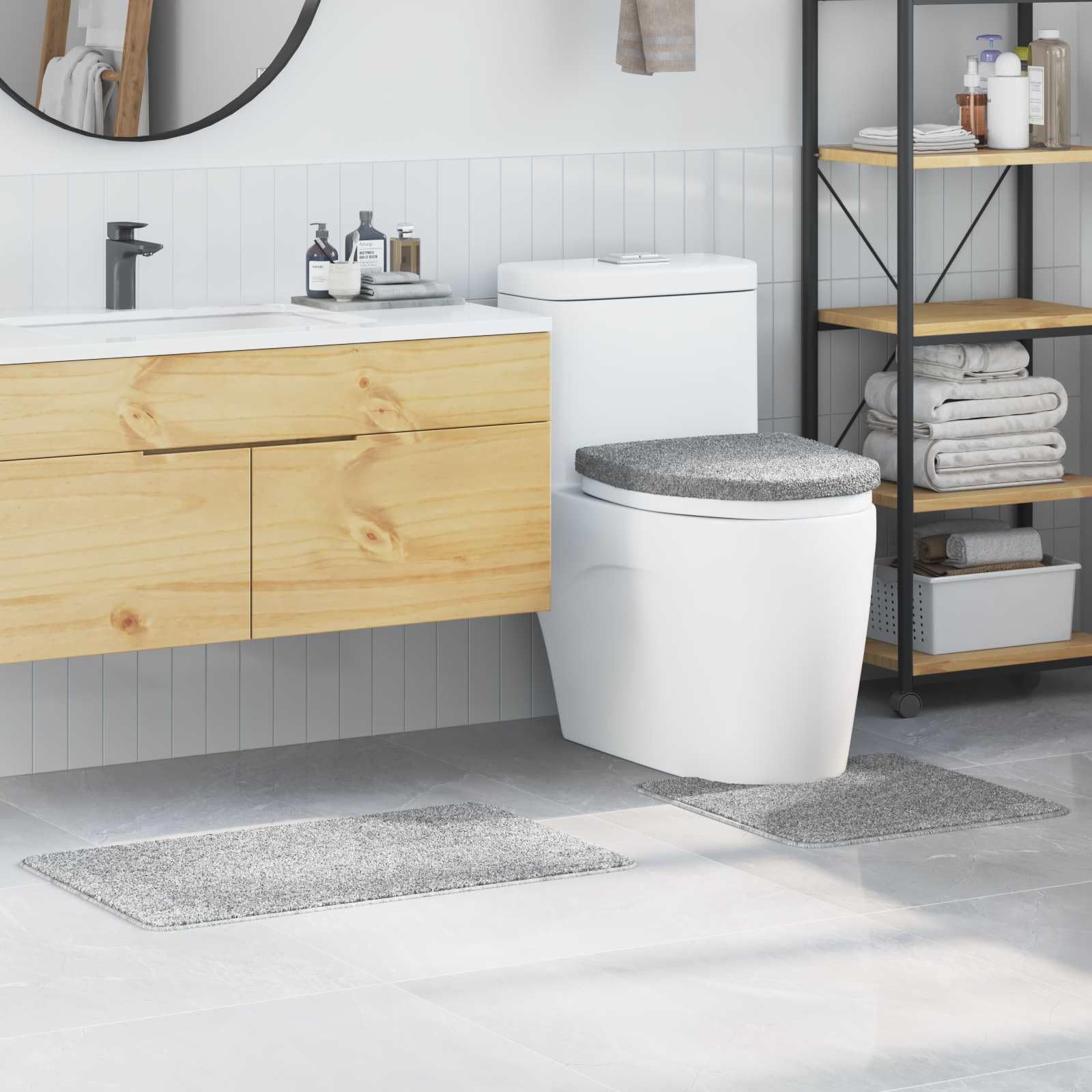 Tapis de bain antidérapant doux lavable pour sécuriser le sol