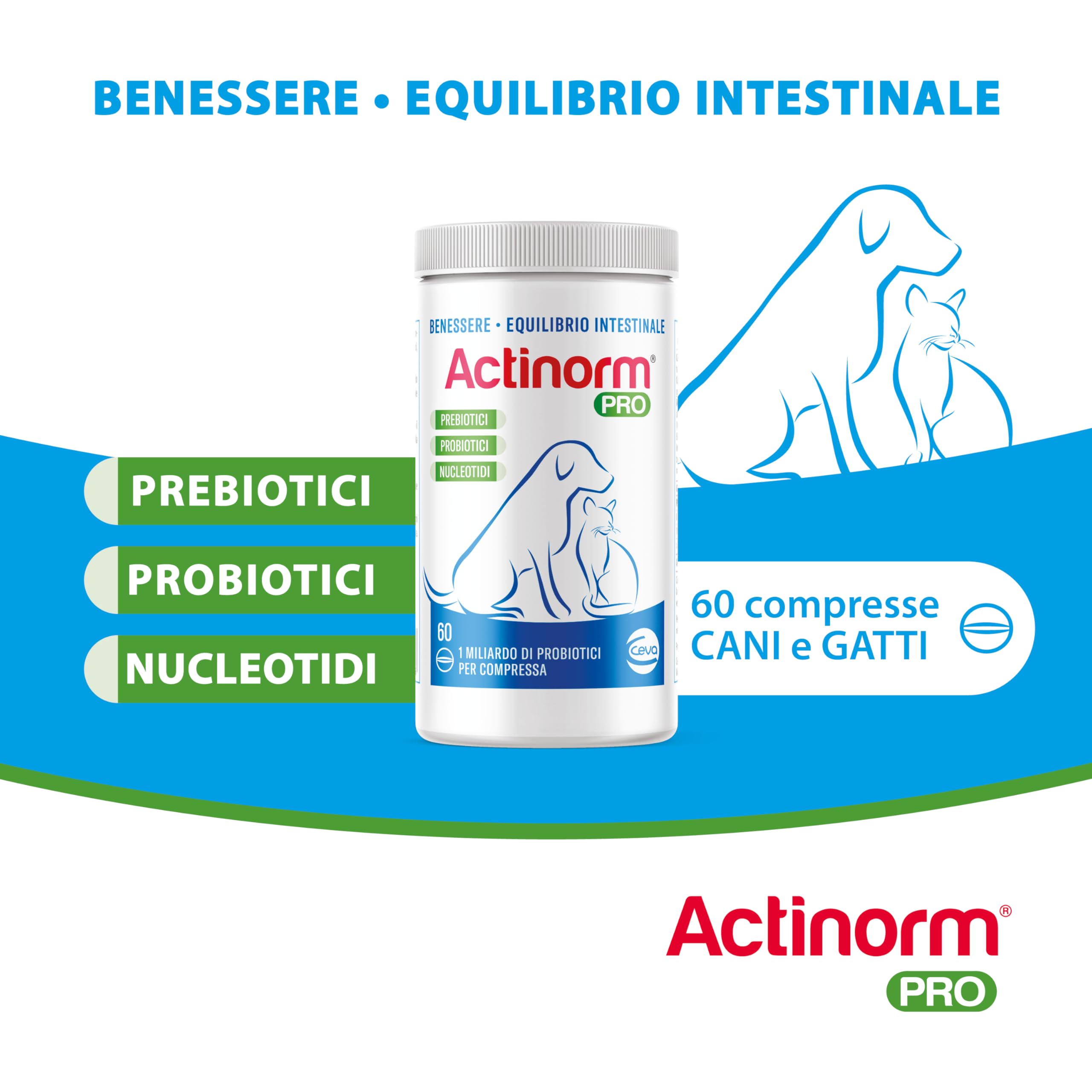 Ceva Salute Animale Actinorm Plus Cani/Gatti 90Cpr