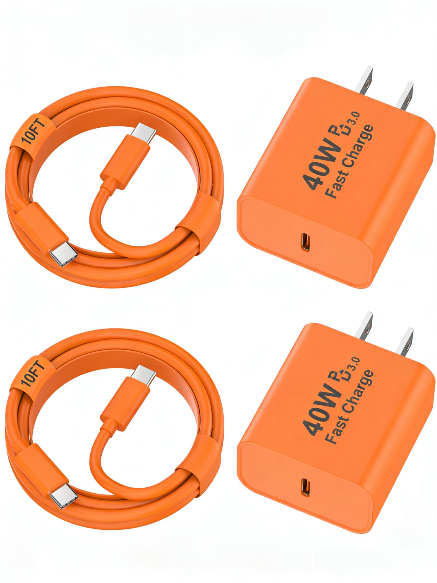iPhone 18 17 16 Charger Fast Charging 10FT, 40W USB C Charger Block &amp; Cable