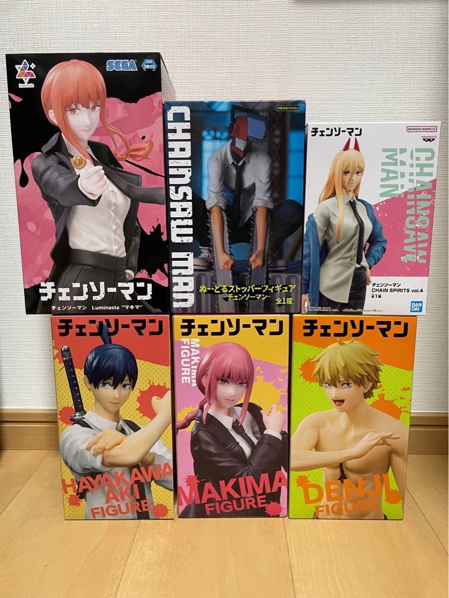 Amazon.co.jp: 【6点セット】チェンソーマンフィギュア マキマ デンジ