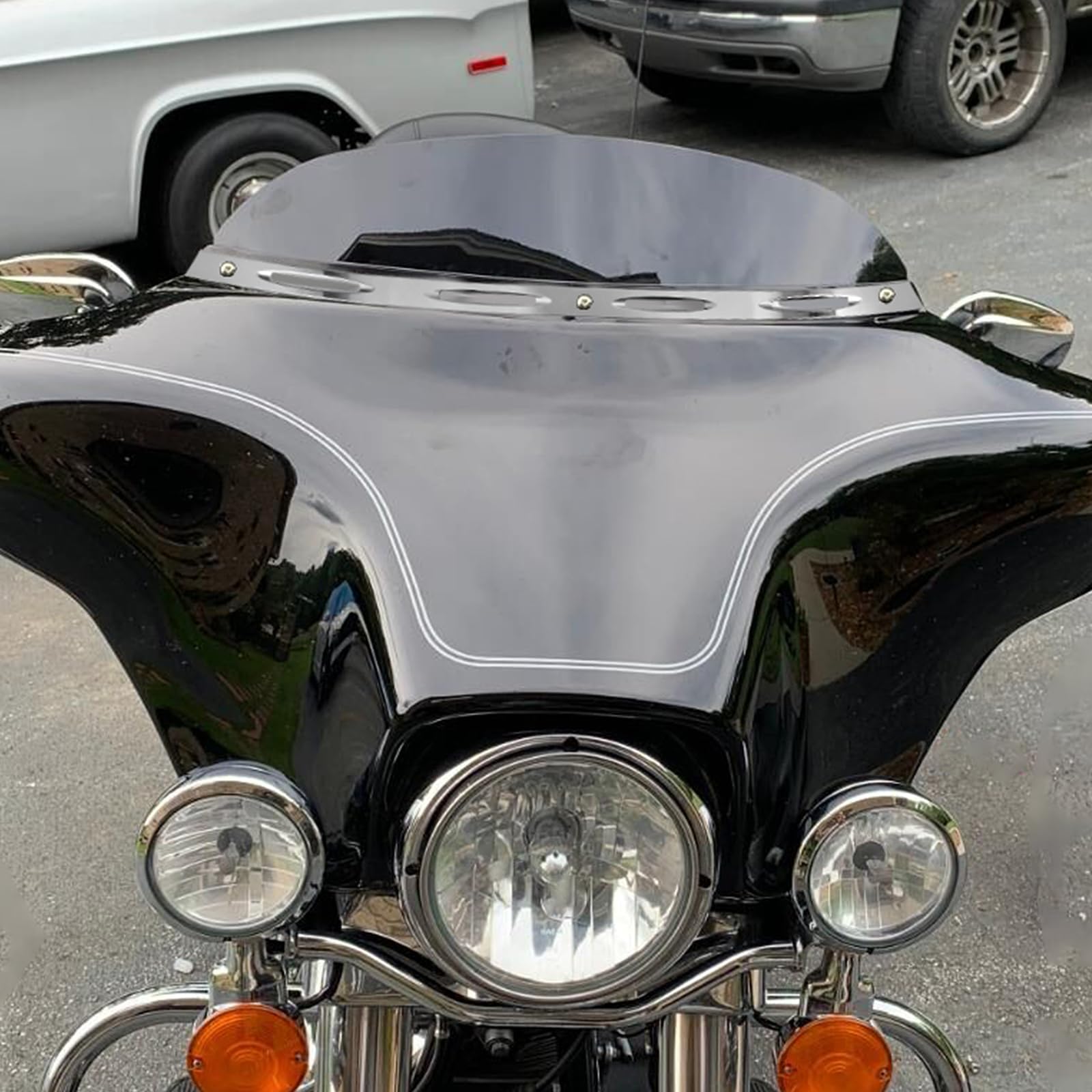 Pare Brise High Performance 4" Harley Davidson Electra Glide & Street Glide 1996 2013 Noir Chez Kustom Store Motorcycles – Kustom Store Motorcycles