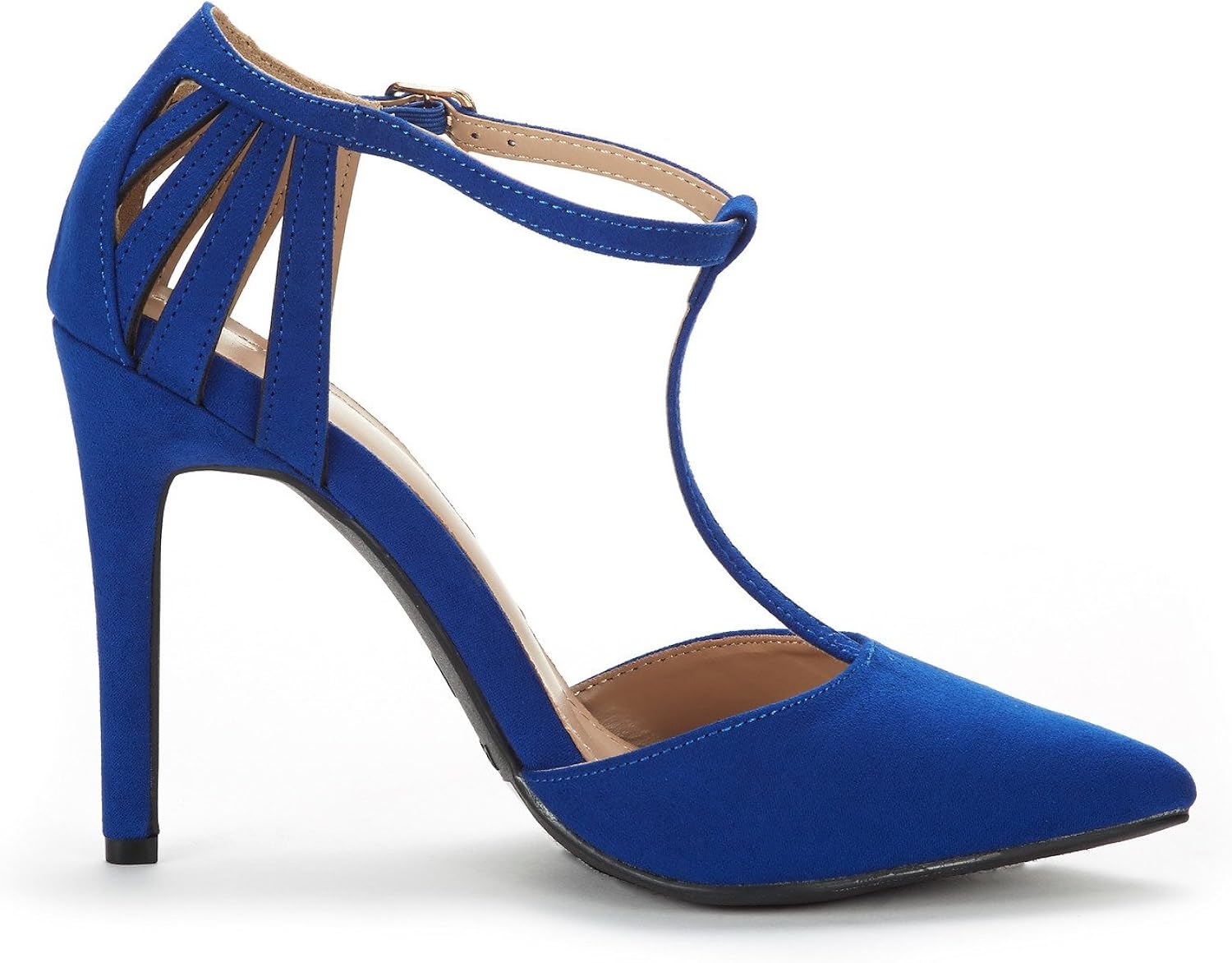 DREAM PAIRS Women's Oppointed-Mary Pump Shoe 8.5 Royal Blue