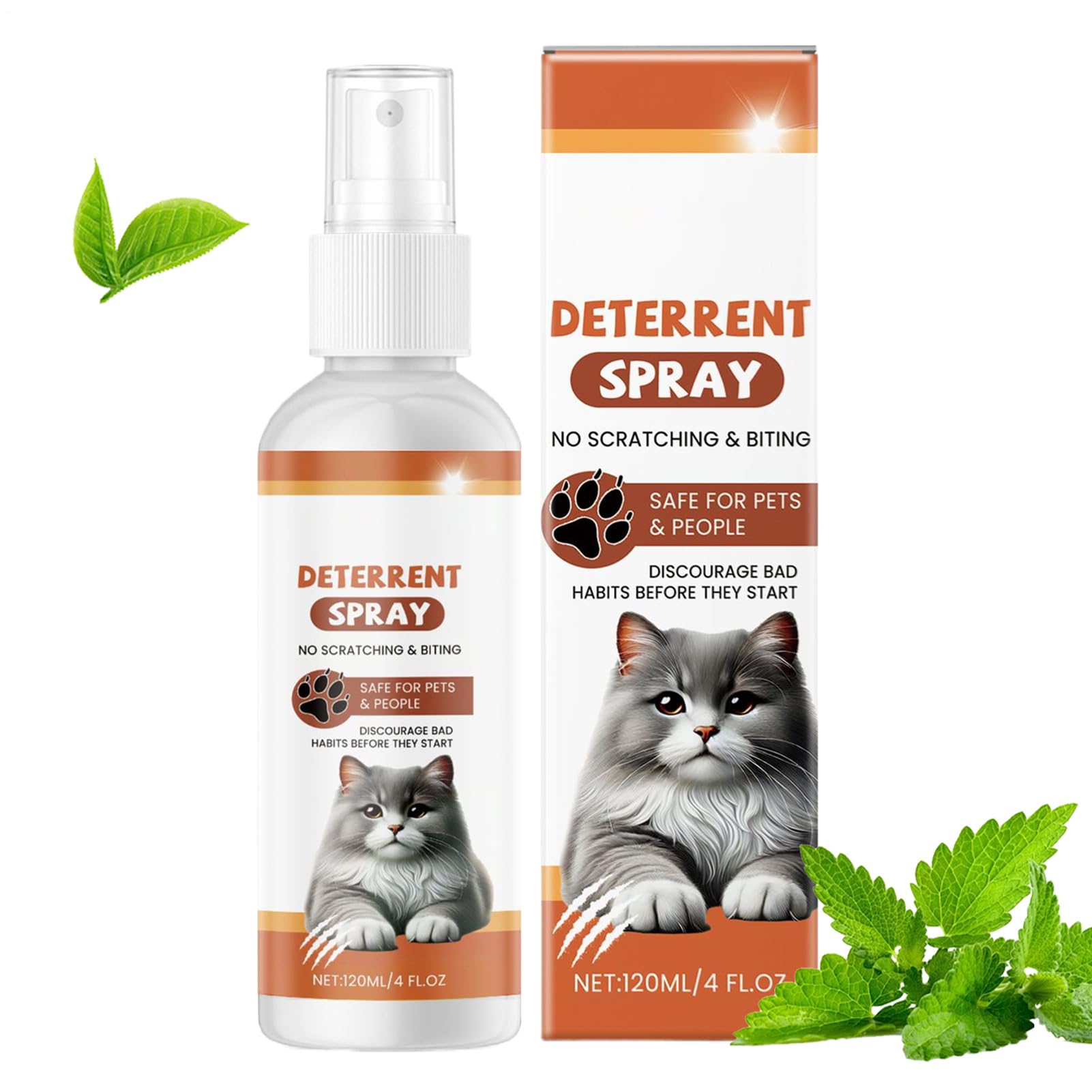 Spray anti gatto – 120 ml Pet Training Spray | Barriera a lunga durata comportamentale allenamento per pavimenti, piante, tappeti, divani, esterni, interni, gattini