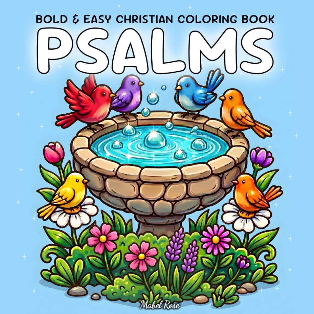Psalms Bold & Easy Christian Coloring Book