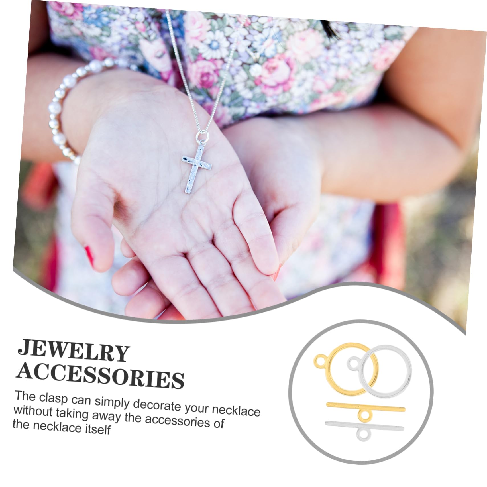 EXCEART 240sets Chiusure Lega Per Bracciali e Collane Fibbia Toggle Per Creazioni Fai Te e Facili Da Usare e Resistenti Alla Corrosione