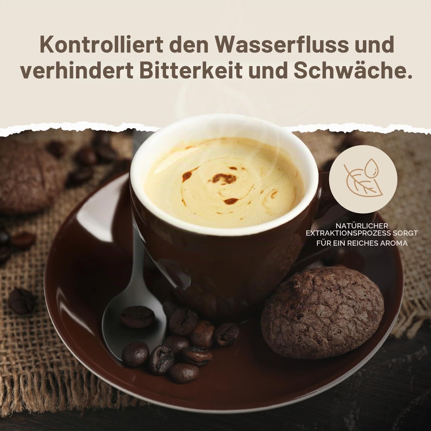 1000 Stück 80/200mm Korbfilter Kaffeefilter - kompatibel mit Beem, Cuisinart, Phillips, Gastroback usw.