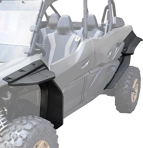 SAUTVS Guardabarros XXL más anchos para Kawasaki Teryx KRX4 1000, aletas de barro extendidas delanteras y traseras para Kawasaki Teryx KRX 4 1000