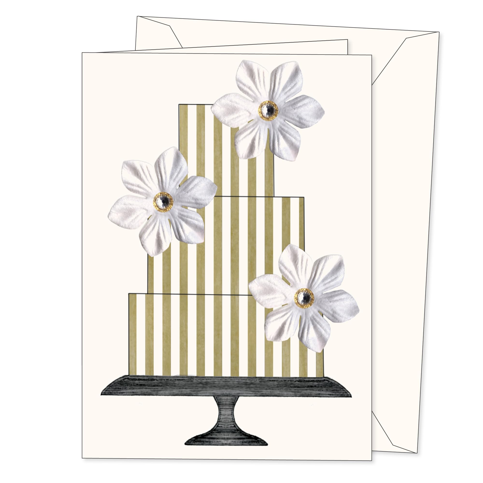 Chic Card Collection Everyday Greeting Card by s.e. hagarman Designs (Layers of Love Cake)