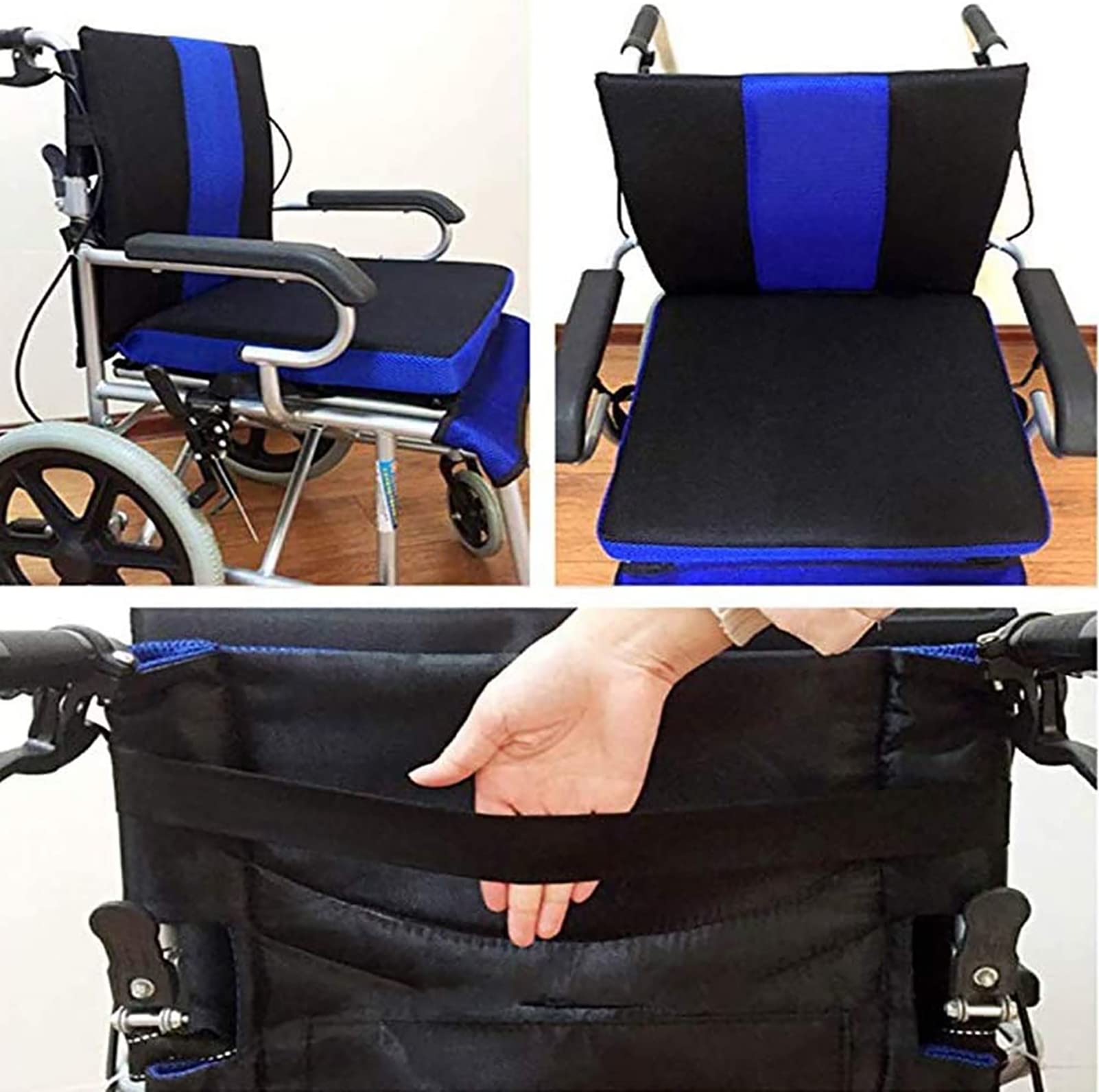Cojín para Silla De Ruedas, Cojín para Silla De Asiento De Malla Transpirable Ergonómico, Cojín De Apoyo para Aliviar La Presión, Almohadillas para Asiento De Apoyo para Oficina, Silla De Ruedas