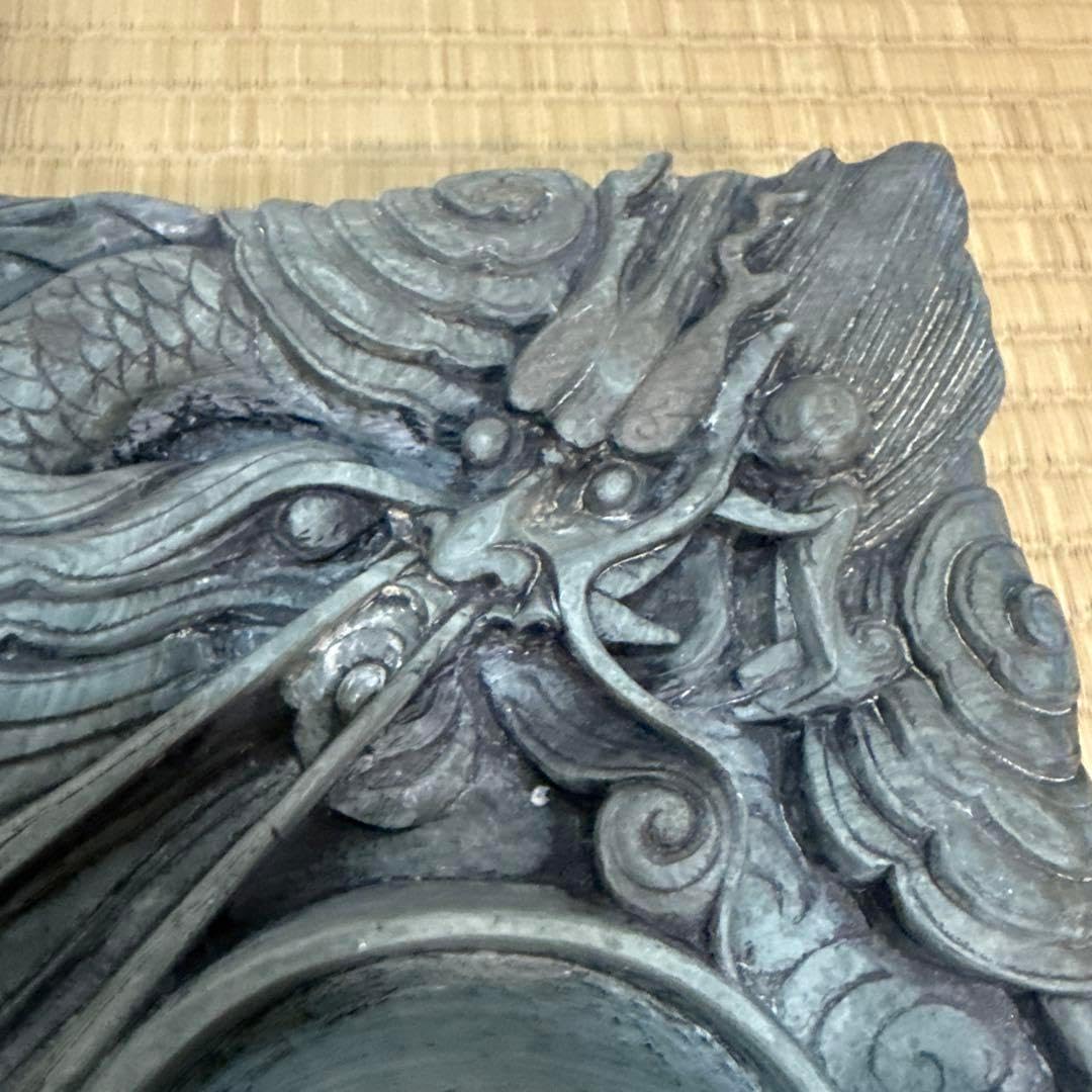 中国製硯 龍 緑石硯 【公式通販】