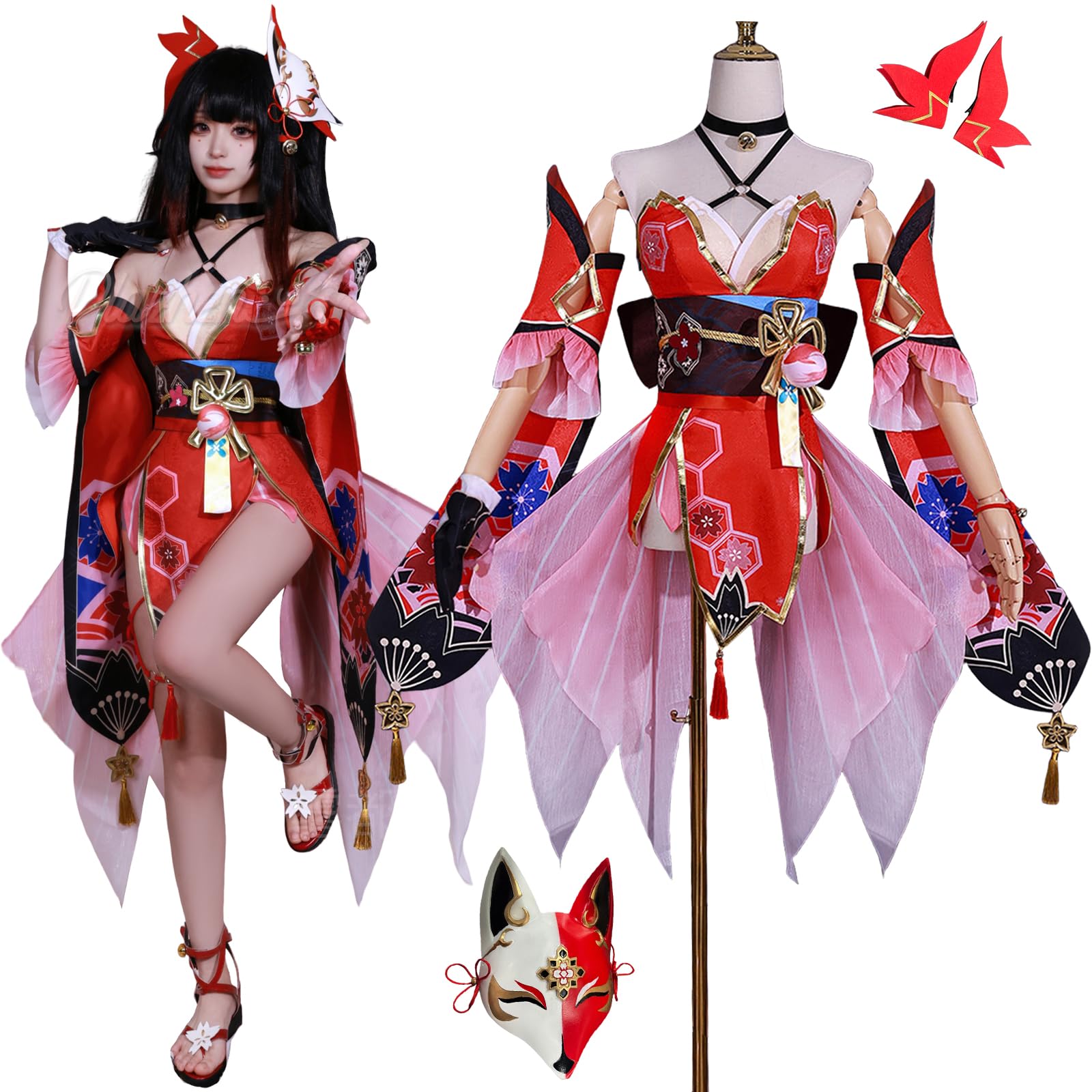 Amazon.co.jp: [Plazhen] 崩壊:スターレイル 花火 コスプレ衣装 はなび 