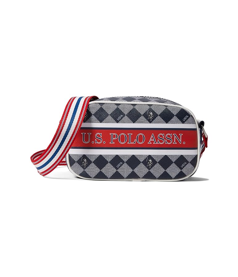 U.S. POLO ASSN. Diamond Stripe Crossbody Navy One Size