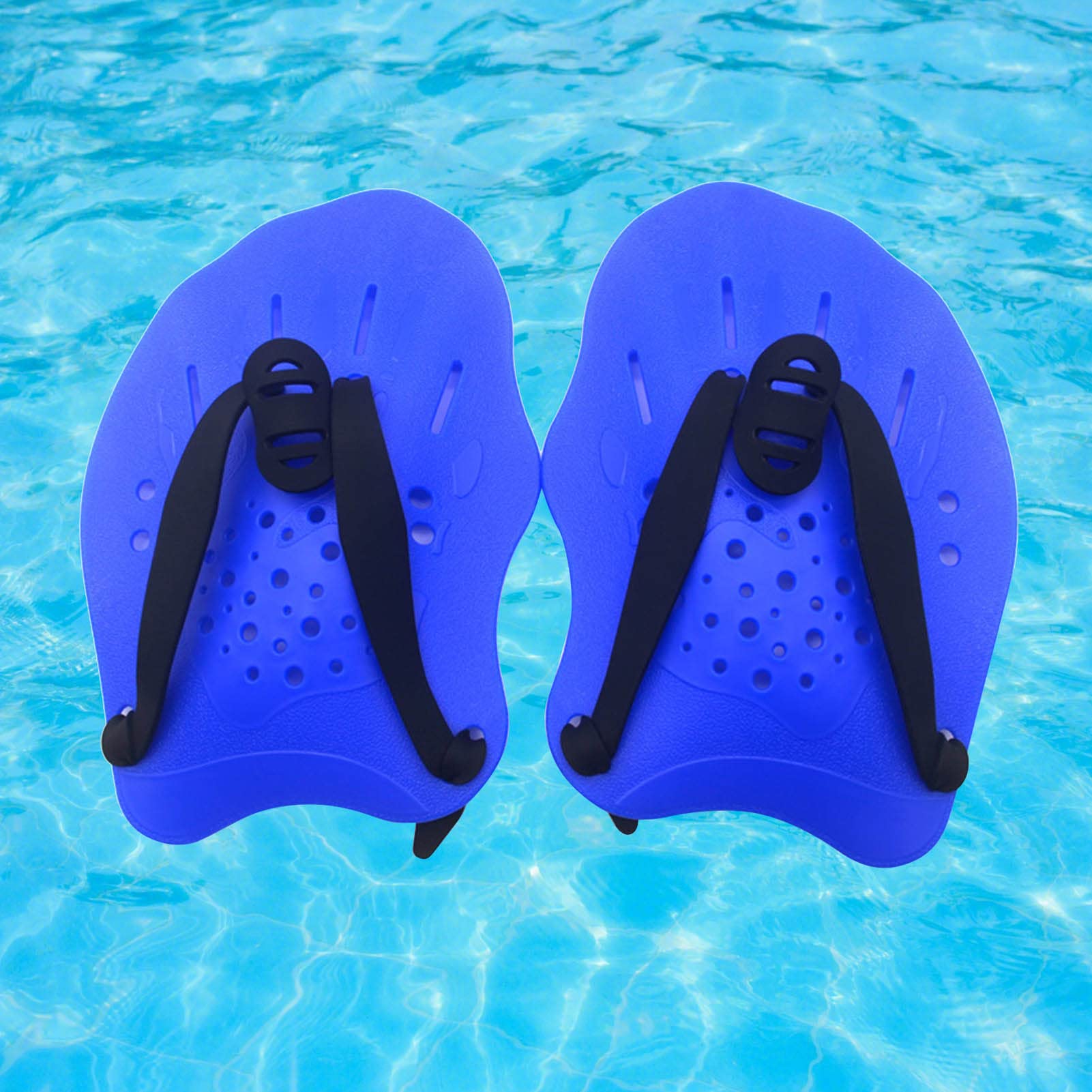 Racchette Da Nuoto Per Allenamento - 1 Paio Con Cinghie Regolabili | Per Tecnica E Forza - Foto 3