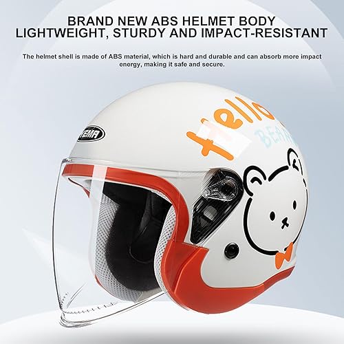 Miniatura 2 de Casco retro 34 Vespa de cara abierta, casco de motocicleta para hombres y mujeres, casco de moto Jet aprobado por DOTECE, ligero, transpirable,