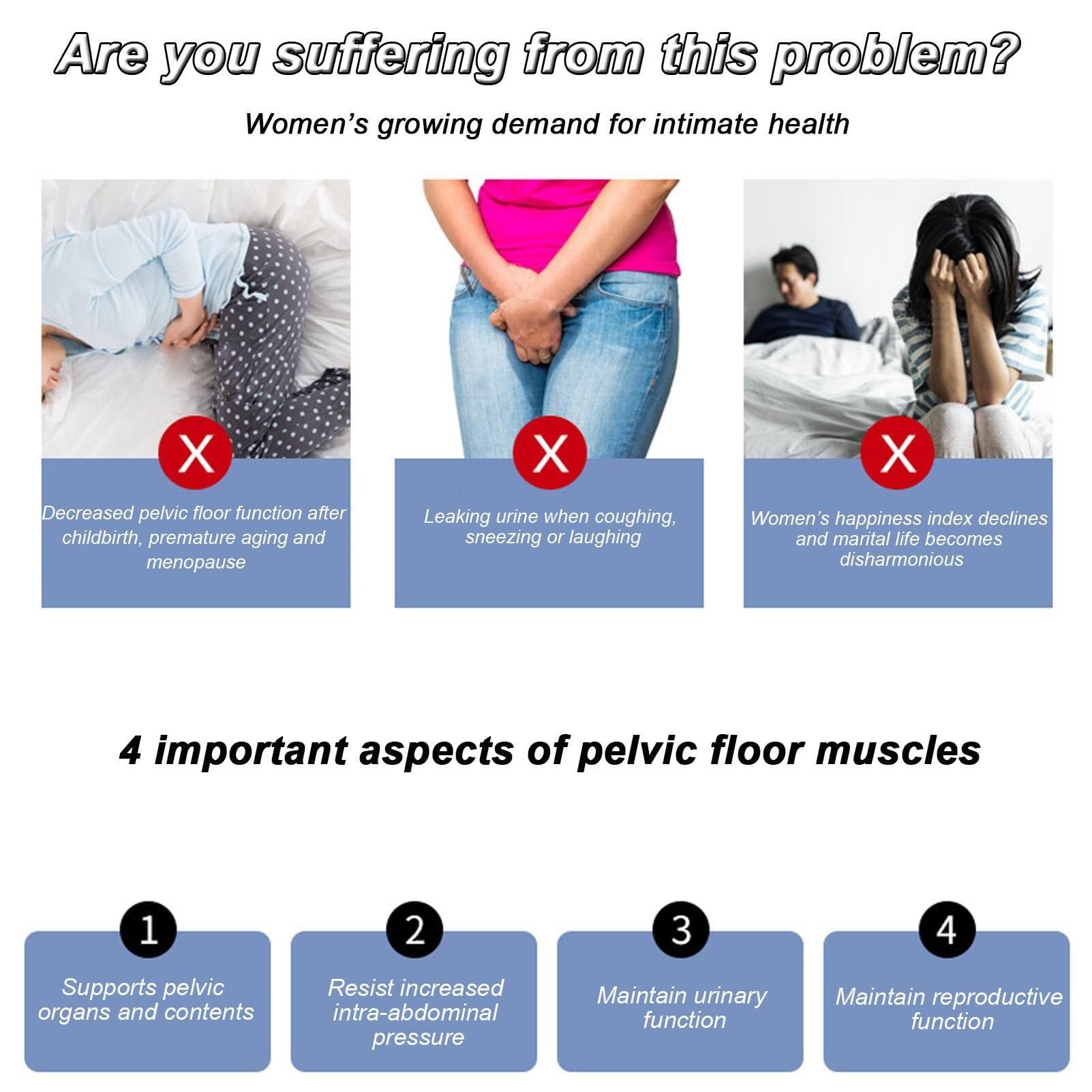 YOGAYE Rinforzante del Pavimento Pelvico for Donne, Allenatore Muscolare del Pavimento Pelvico, Impulso di Recupero Postpartum Magnetico del Pavimento Pelvico, Problemi alla Prostata Maschile