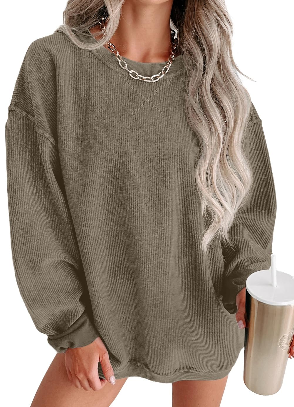 ONLYSTORY Corduroy Pullover