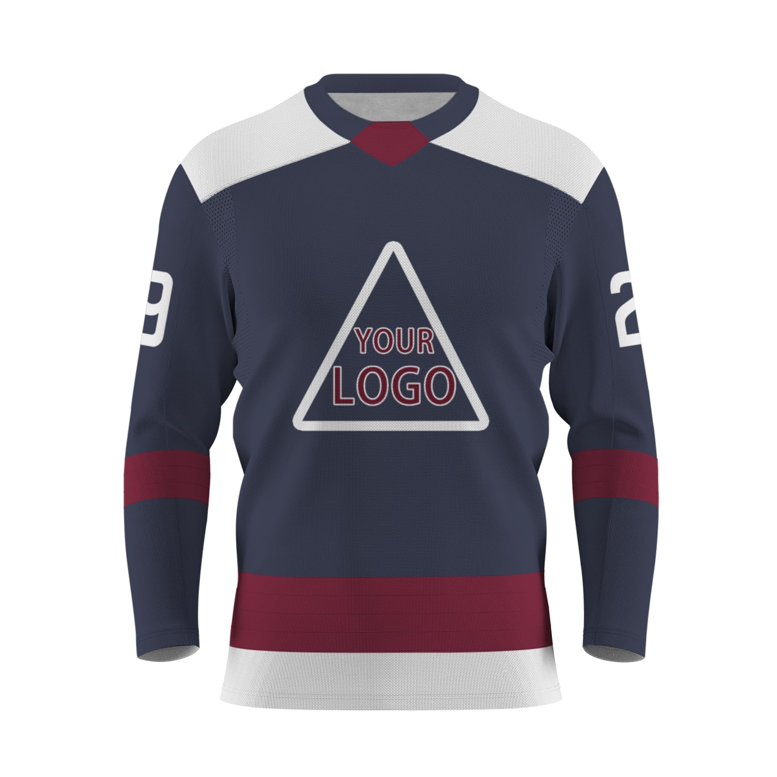 Custom Hockey Jersey for Men Personalized Stitched Name Number Hockey Practice Jersey Design Your Own V-Neck Hockey Jersey(Color12)