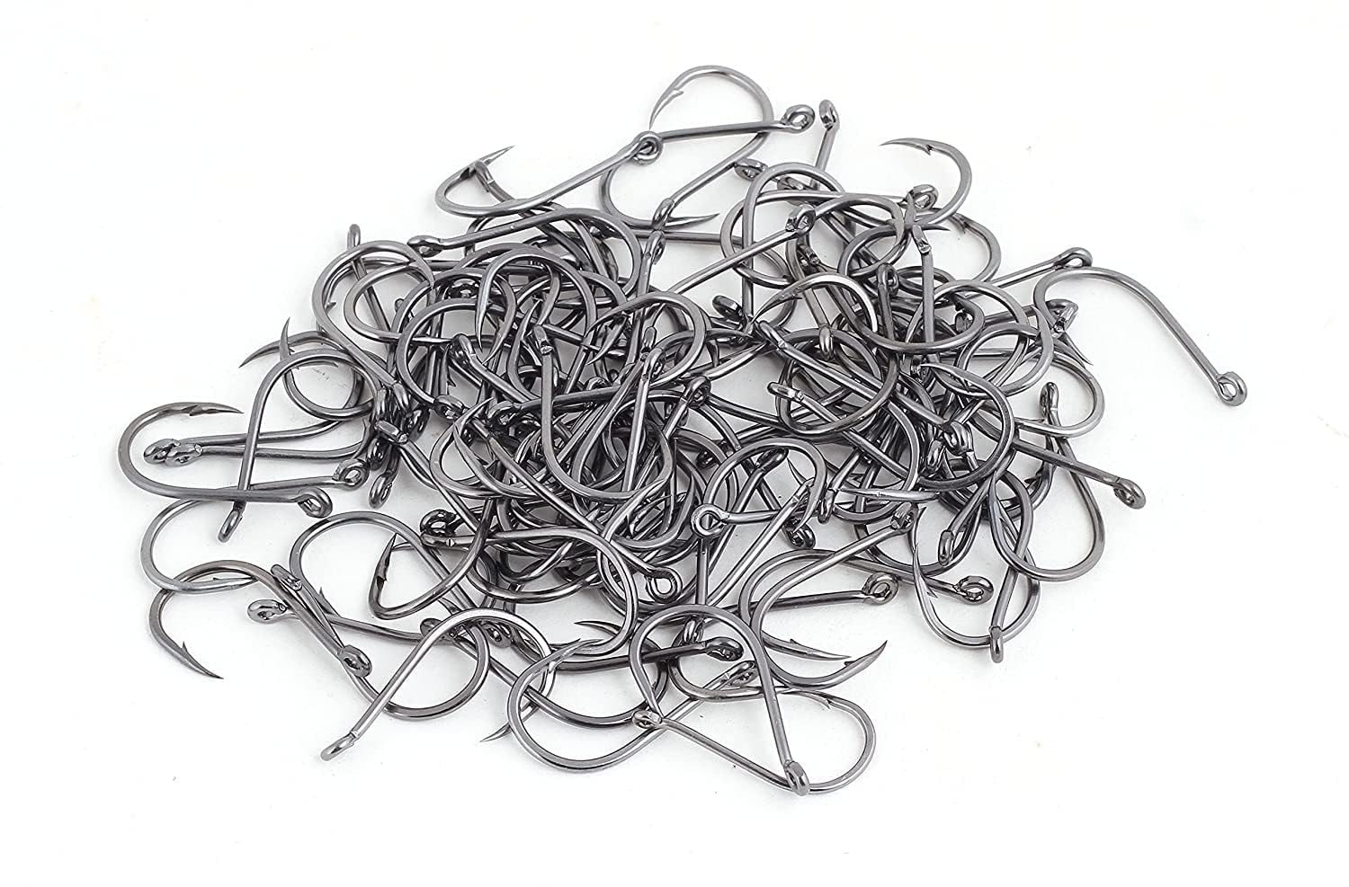 Gauri Enterprises Coral Platinum Black - Strongest and Very Sharp Fishing Hooks Total 20pcs Length- 1.6cm Hollow Point Ringed Super Strongest Guaranteed Tested Fishing Hooks-image-33