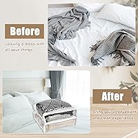 Vista 7 de 30 bolsas de almacenamiento de vinilo transparente con cremallera, organizador de mantas y suéteres, 10.5 x 10.5 x 2.5 pulgadas