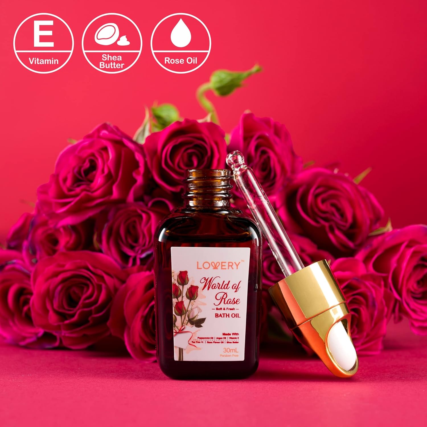 Valentines Day Gifts for Her, Red Rose Spa Gifts for Women, Bath and Body Gift Set, 35 Piece Stress Relief Spa Kit Gift Basket, Birthday, Mom, Nail Care Kit - Body Scrub, Bubble Bath, Bath Bomb & More - Image 3