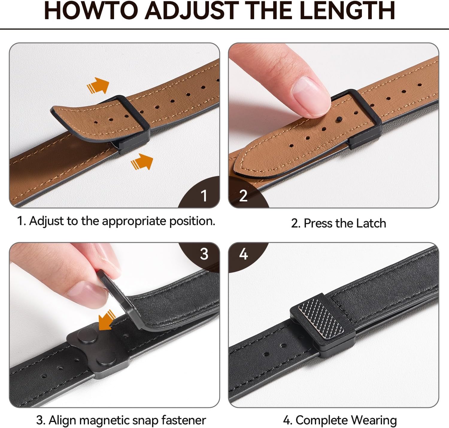 BESTSURE Leather Band Compatible with Apple Watch for Men and Women, Classic Genuine Leather Watch Strap, Fits Ultra/SE/Series 11–3(49/46/45/44/42mm)