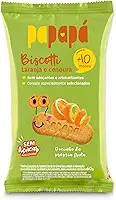 Papapá, Biscoito infantil, Biscotti, Sabor Laranja & Cenoura, 60g, Verde