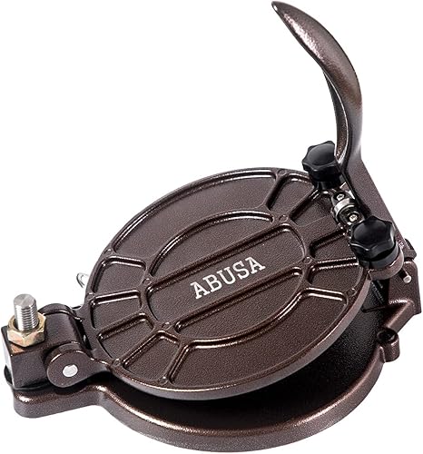 Miniatura 9 de Prensa de tortilla ajustable de grosor de 8 pulgadas, color bronce, Roti, prensa de masa, Dosa, Tawa, tamal, pizza, pastel, patty