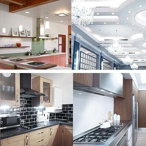 Miniatura 6 de Bombilla G8, G8 GY8.6 con base de dos pines, no regulable, base T4 G8, bi-pin xenón tipo JCD, LED de 120 V, 35 W, bombilla halógena de repuesto para