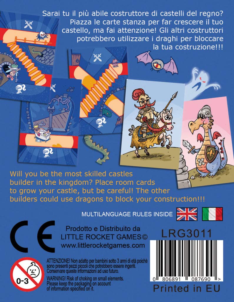 Castle Rooms Brettspiel | Kartenspiel Für 2–4 Spieler | Ab 6 Jahren | Drachen & Ritter