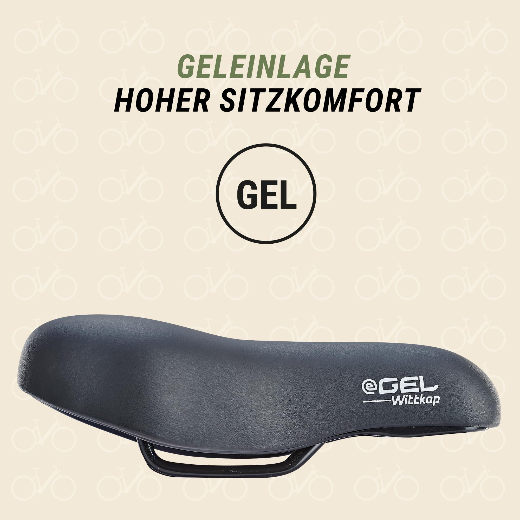 Prophete Fahrradsattel, Kinder und Jugendsattel, mit Geleinlage und Vollschaumpolsterung