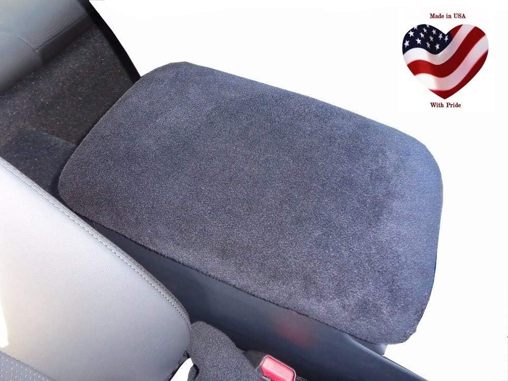 Car Console Covers Plus Made in USA Designed for Subaru Outback 2020-2026 Fleece Auto Armrest Center Console Cover Protector Dark Gray