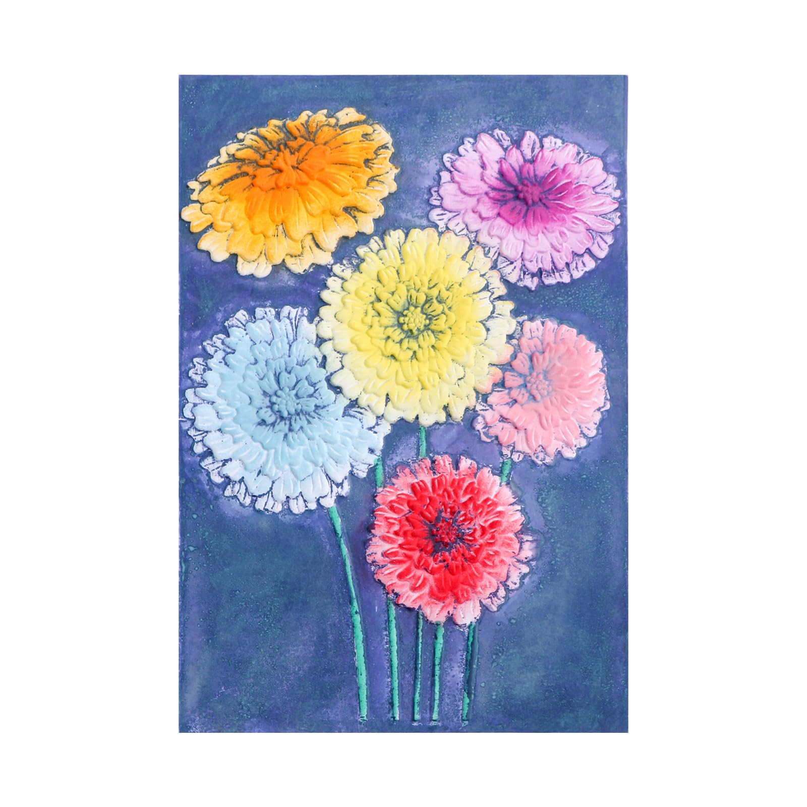 BAOFALI 3D Embossing Folders Chrysanthemum, Hydrangea Textured for Card Making,Embossing Template Paper Card Embossing Stencil for DIY Scrapbooking