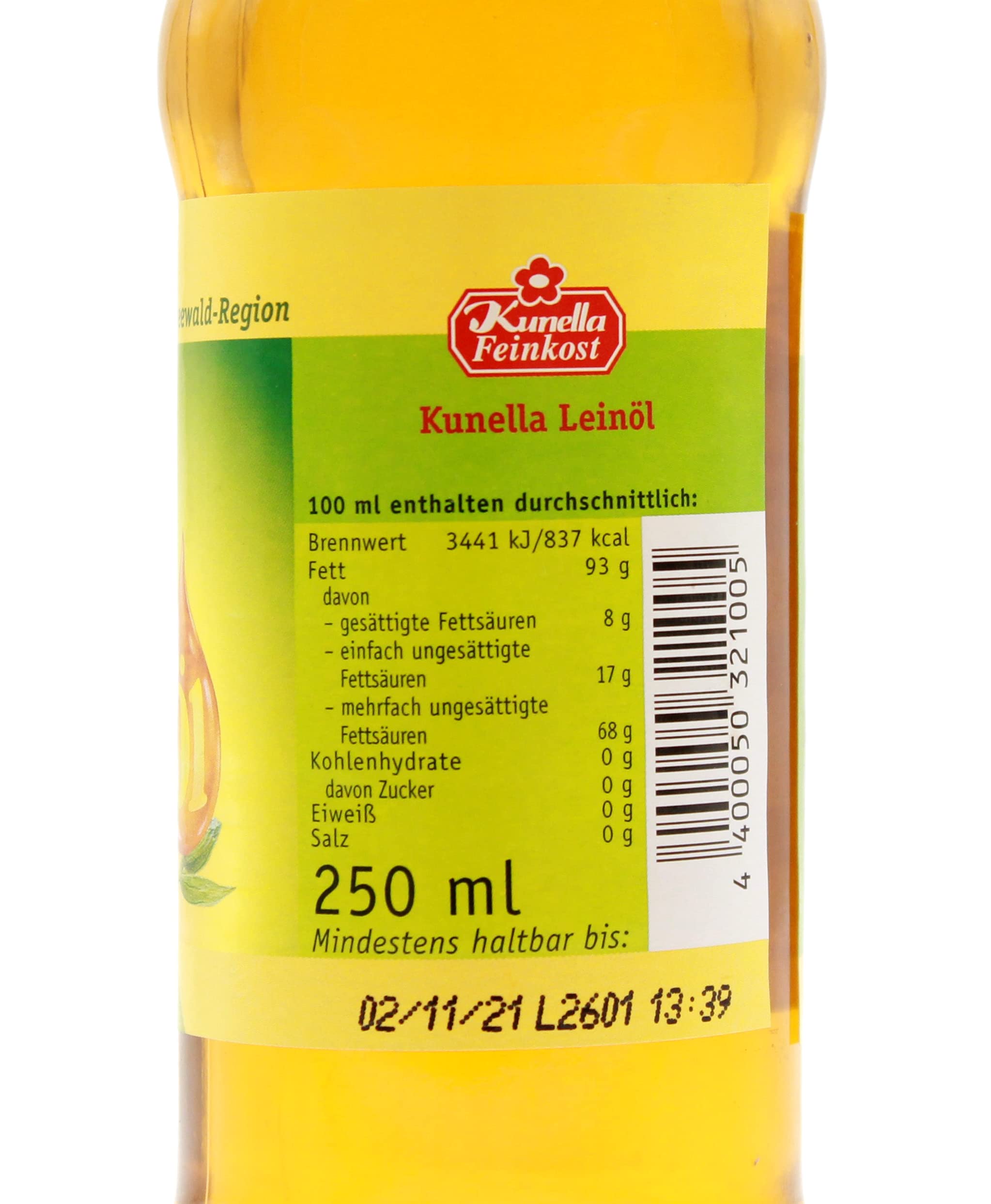 Kunella Leinöl, 6er Pack (6 x 250ml)