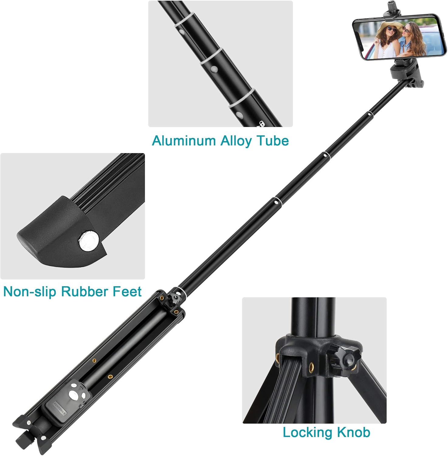 Flash Deals - 50% OFF iPhone Selfie Stick Tripod, Eocean 54 Inch Extendable Selfie Stick with Phone and Wireless Remote, Compatible with iPhone 12 11 Pro Max X 8 7 6 Android, Perfect for Live Stream Vlog, Lightweight 70% Off Everything iPhone Selfie Stick Tripod, Eocean 54 Inch Extendable Selfie Stick with Phone and Wireless Remote, Compatible with iPhone 12 11 Pro Max X 8 7 6 Android, Perfect for Live Stream Vlog, Lightweight