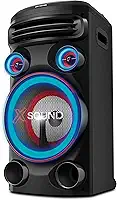 Torre de Som AIWA T1W-01B 1500W 1Woofer10' BT RGB USB FM DJ
