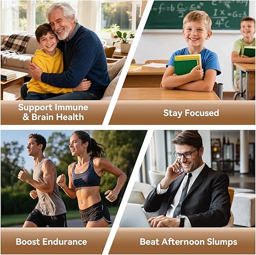 Miniatura 6 de Suplemento de gomitas de hongos con Ashwagandha - Suplemento de hongo de melena de león para adultos y niños con Reishi Cordyceps suplementos