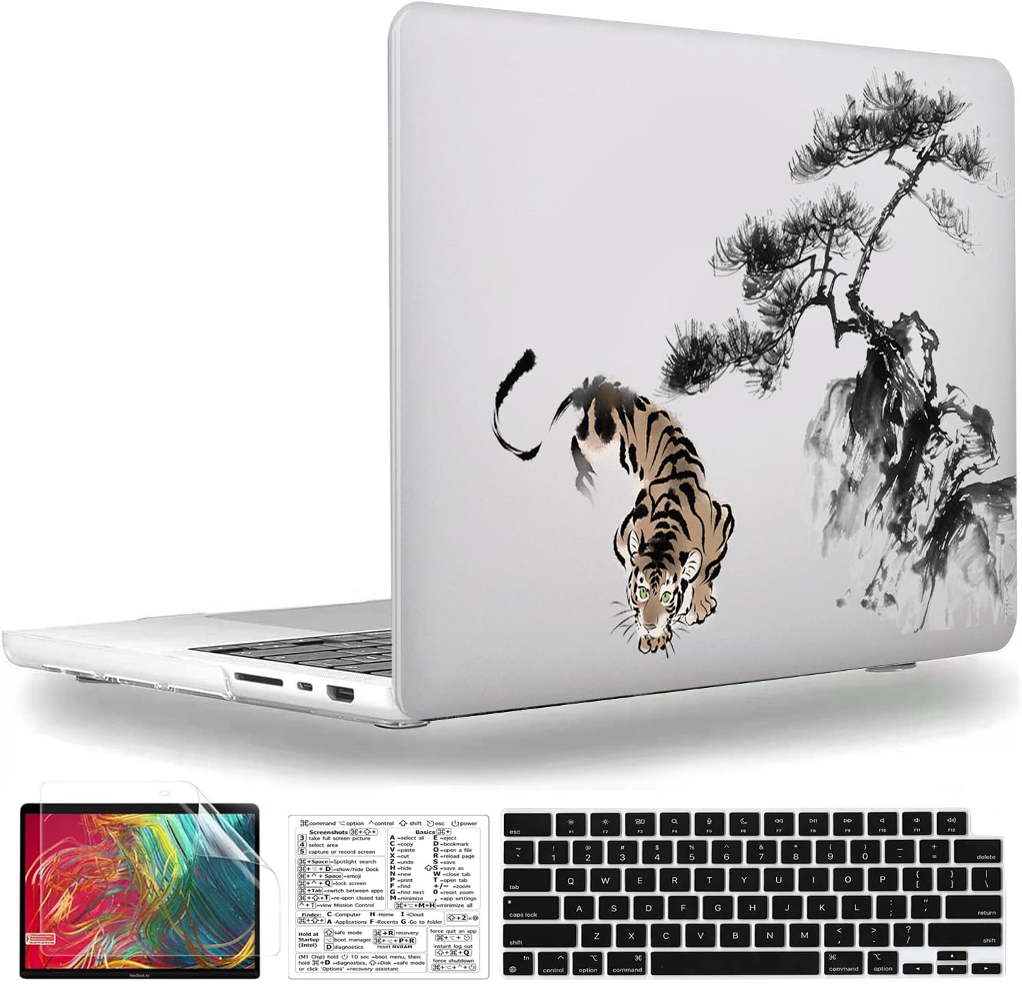 QCzyc Compatible with MacBook Pro 14 Inch Case 2021-2025 M5 M4 M3 M2 M1 A3434 A3185 A3112 A3401 A2992 A2918 A2779 A2442 Plastic Shell &Keyboard Cover&