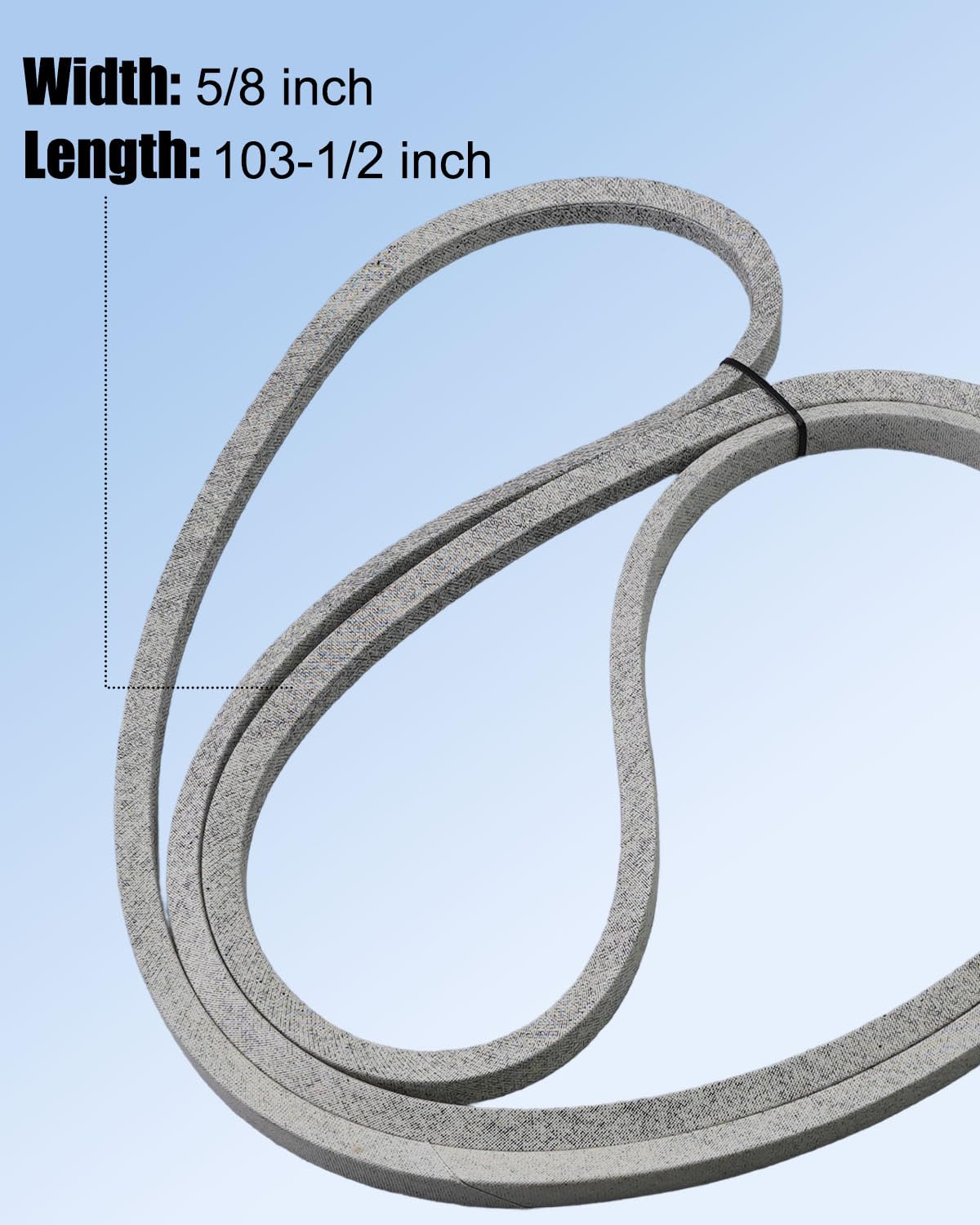 M169500 - Correa trapezoidal Kevlar para John Deere X330 X350 X354 X370 X380 X384 X390 X394 X570 X580 X584 X590 FS5600 FS5651 FS57333 0, 5/2 Correa de transmisión para cortacésped de 0.3 cm x 103 1