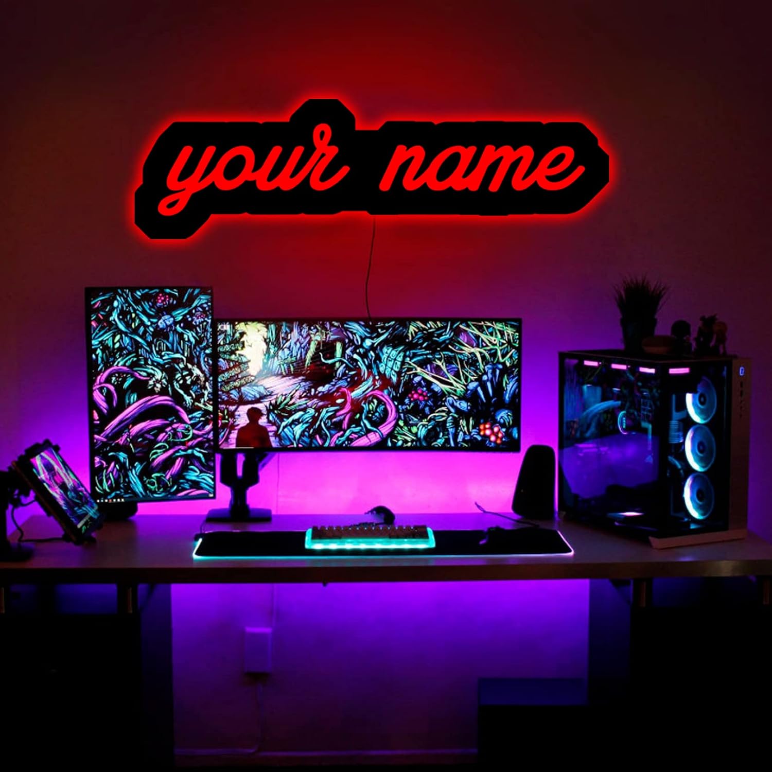Neon Sign Custom Name Sign for Kids Room Nursery Personalized Gift for Son Daughter Baby Children Baby Shower Birthday Party Custom Led Sign