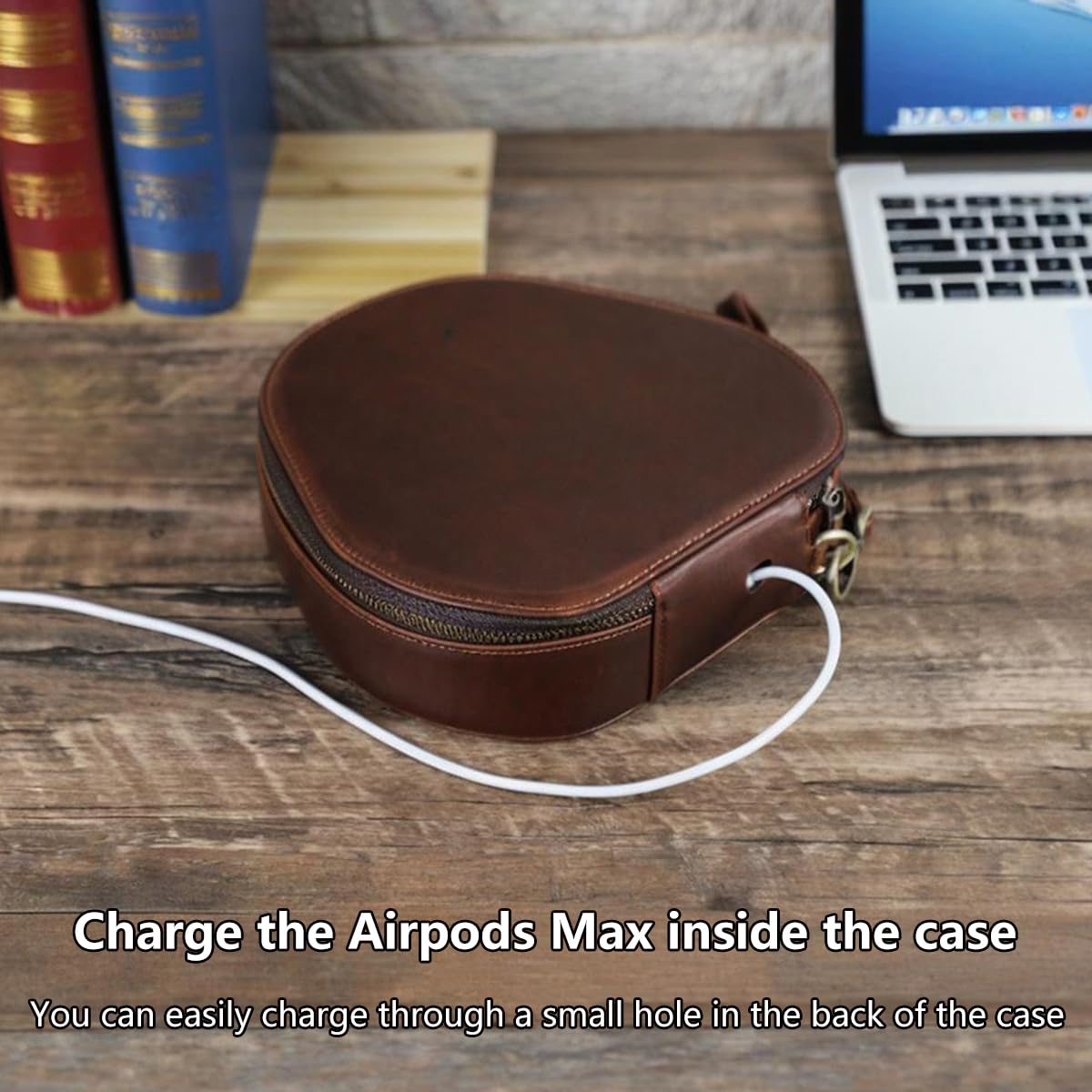 Etui z prawdziwej skóry do AirPods Max, pokrowiec ochronny na przenośne bezprzewodowe słuchawki, skórzany futerał podróżny