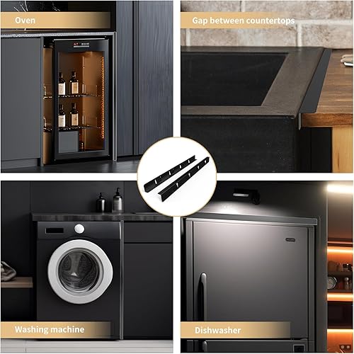 Miniatura 7 de Cubiertas para huecos de estufa de acero inoxidable 316, relleno de huecos laterales del horno entre la estufa y la encimera, kit de molduras para