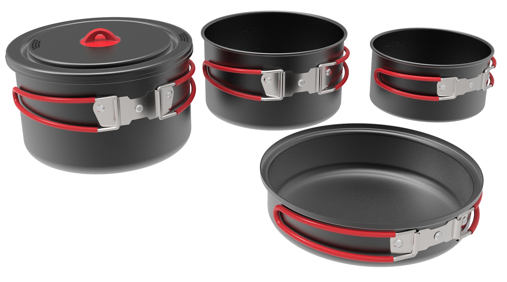 Coghlan's Zestaw kuchenny z anodyzowanego aluminium, szary, wiele
