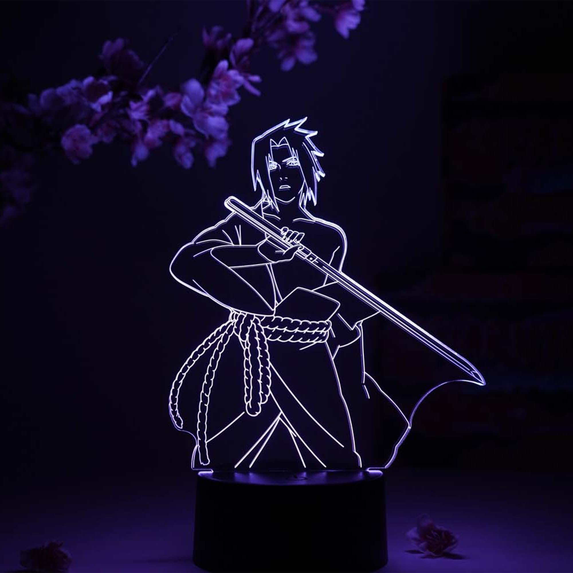 Otaku Lamps Sasuke Uchiha Sword Naruto – Anime Night Light, 16