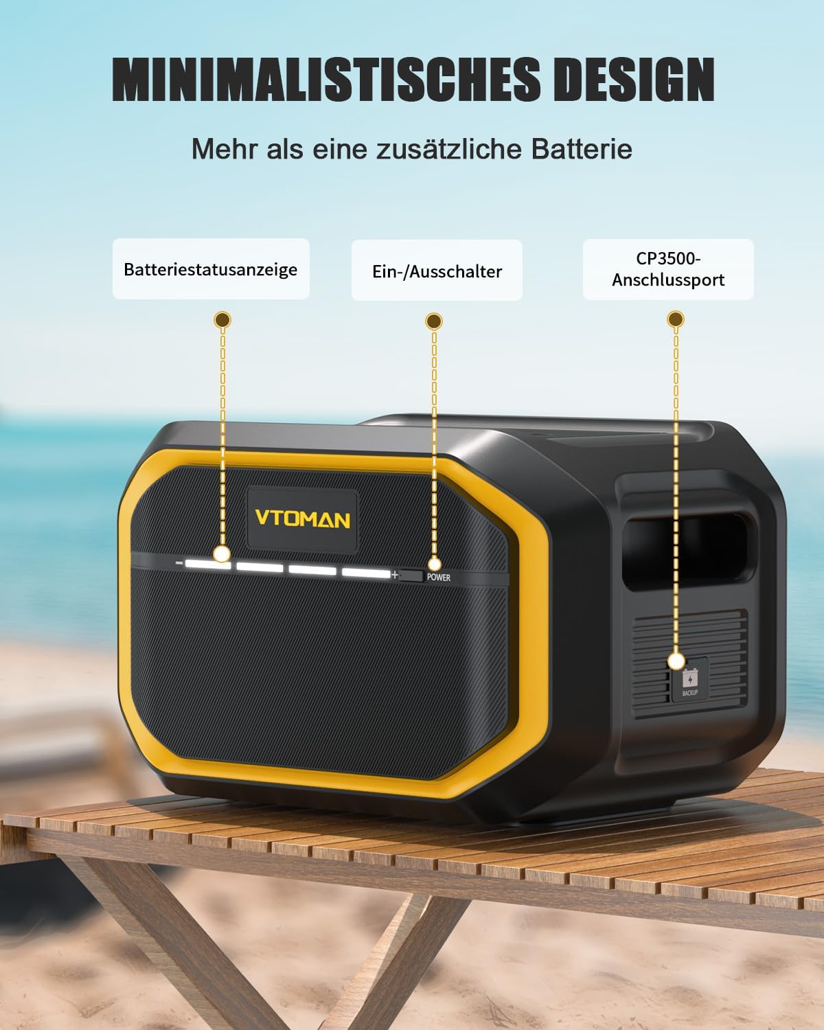VTOMAN FlashSpeed 1500 Zusätzlicher Batterie 1548Wh - LiFePO4 Batterie für FlashSpeed 1500/FlashSpeed 1000/FlashSpeed 600 Tragbare Powerstation