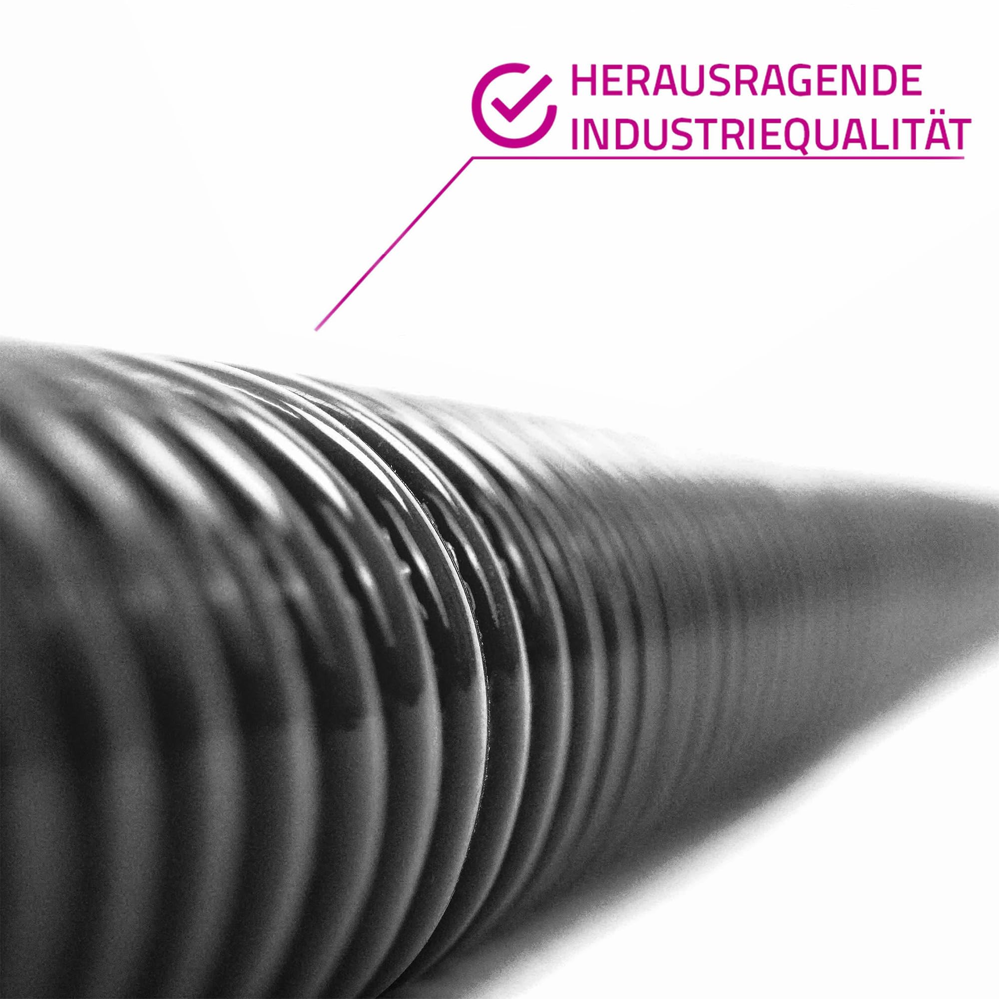 NovaNox® - Tubo in silicone superflex, inserto per filo Ø 13 mm fino a 54 mm, dimensioni a scelta, diametro interno: Ø 41 mm, colore: Nero