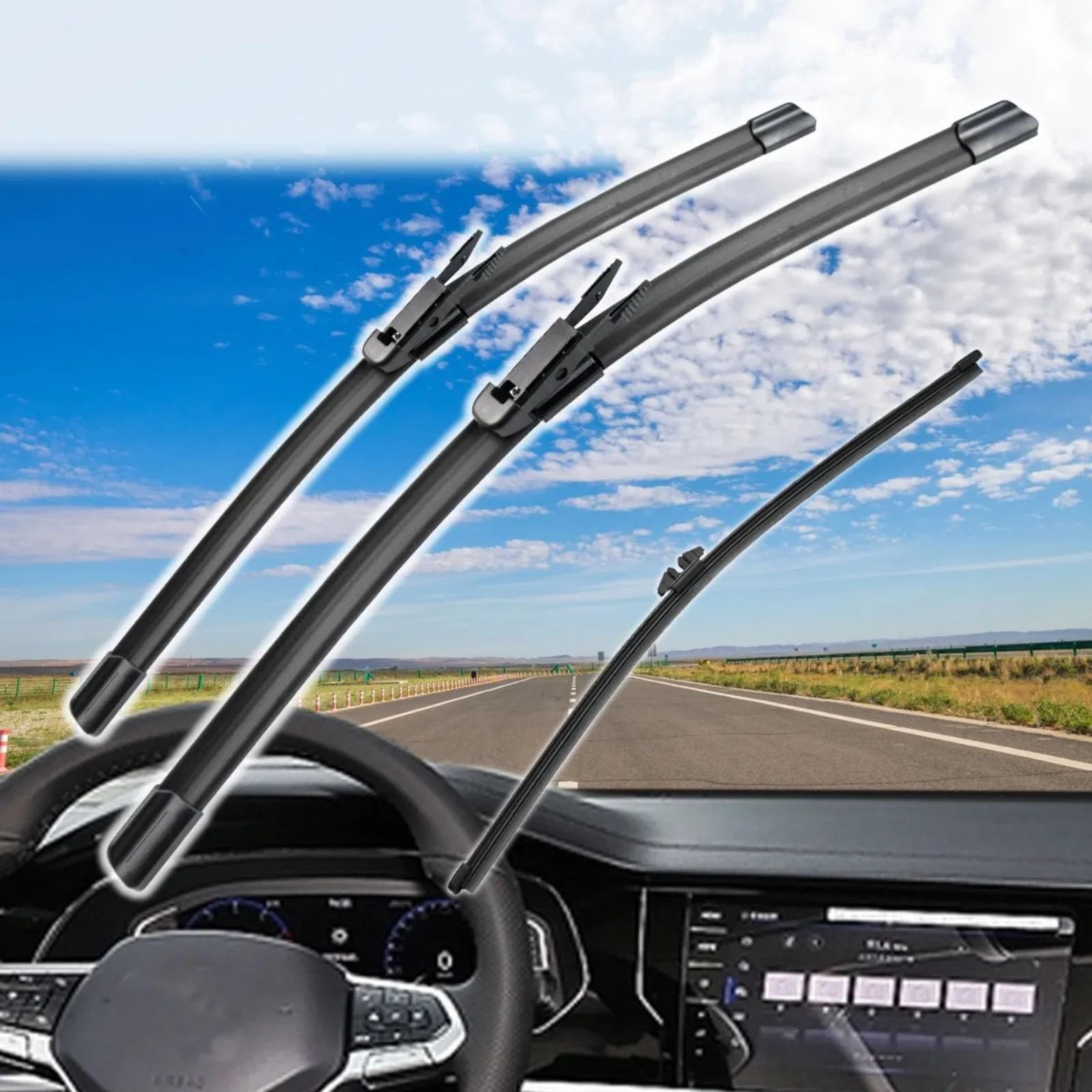 Tergicristalli Set Spazzole Tergicristallo Anteriori Compatibile Con Volvo Per XC90 MK1 2006 2007 2008 2009 2010 2011 Parabrezza Posteriore Di Ricambio