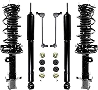 Vista 27 de Detroit Axle - Kit de suspensión de 6 piezas para Chevy GMC Silverado Sierra 1500 2007-2013 [sin suspensión electrónica] Puntales delanteros, barras